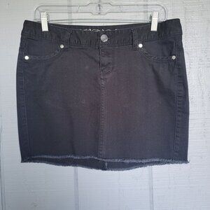 Express Denim Mini Jeans Black Skirt. Size 6